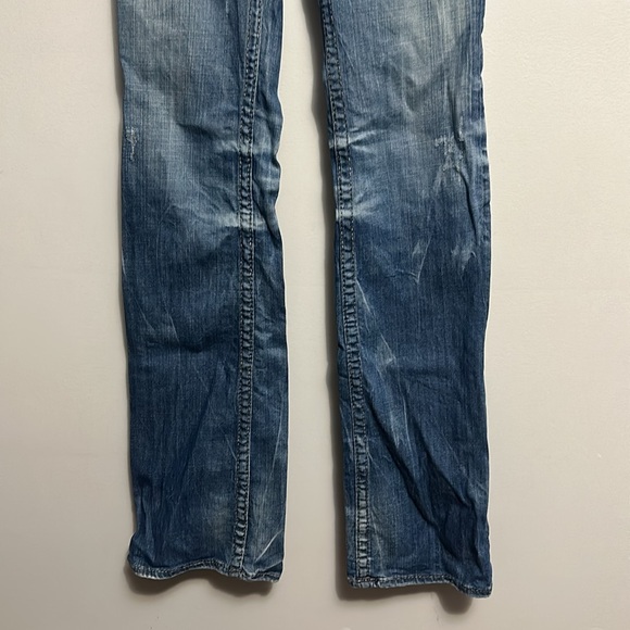 Big Star Liv bootcut distressed denim jeans low rise 27XXL extra long - Picture 3 of 8